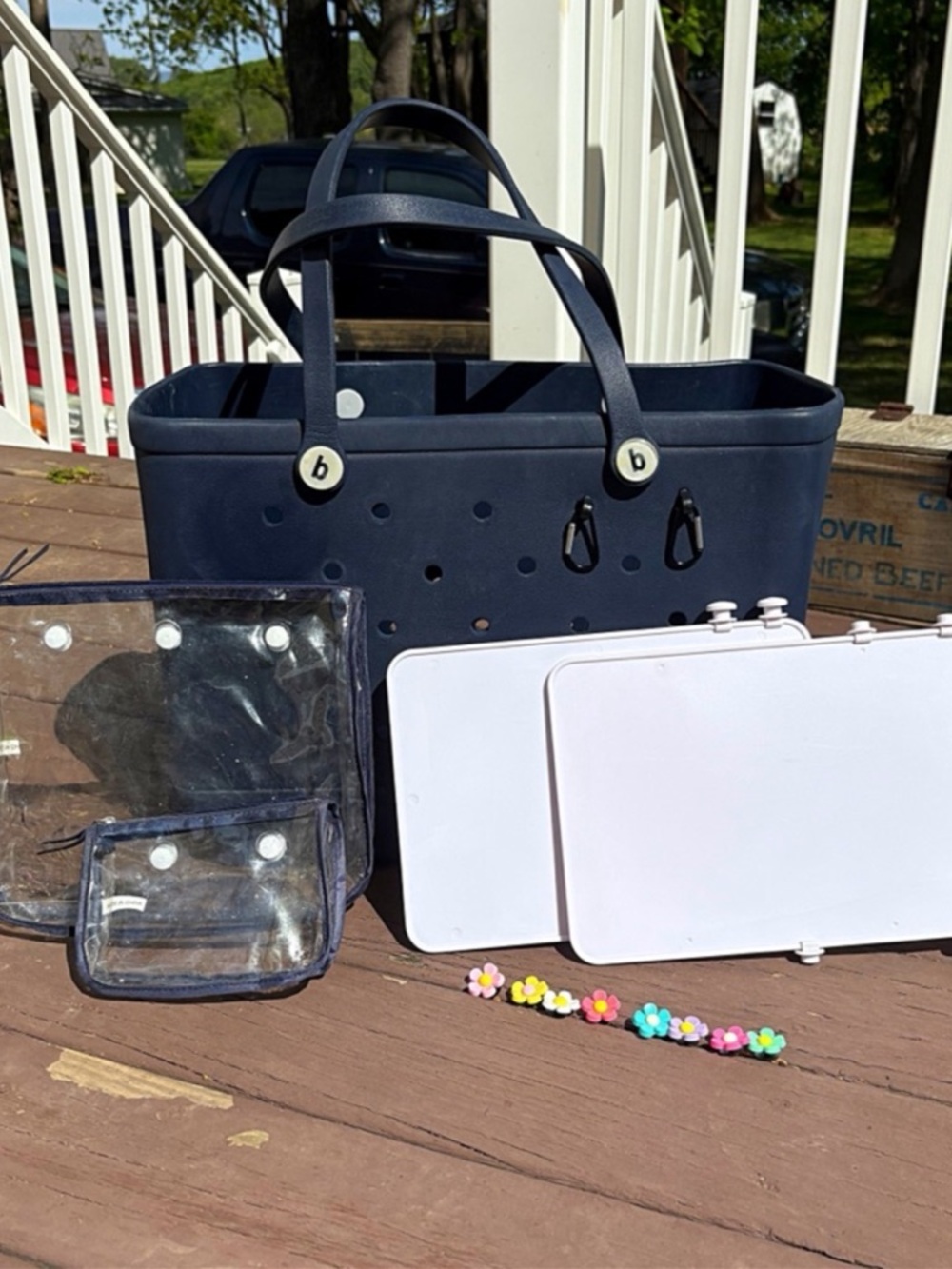 ♥️💖 Bogg Bag ORIGINAL XL & ACCESSORIES 2 Dividers 2 Inserts 2 Carabiners 8 Bits